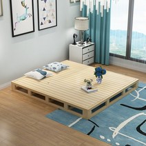 앵글평상 침대 나무 원목 프레임 인테리어 다다미, 1200mmX2000mm일반높이20cm
