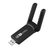 2.4g 5g 1200mbps usb 무선 네트워크 카드 동글 안테나 ap wifi 어댑터 듀얼 밴드 wi-fi usb 3.0 lan 이더넷 1200m, 검은 색