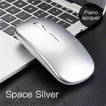 레이저 무선 마우스 충전식 2.4g 슈퍼 슬림 사일런트 인체 공학적 게임용 노트북 pc 용 휴대용 모바일 광섬유 사무실, 은의