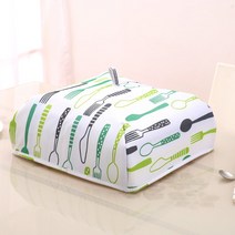 먼지차단 보온보냉 음식덮개 소형 대형 / 주방용품 보온유지 밥상보 밥덮개 식탁보 음식가리개, 색상선택:음식덮개(대형)_그린스푼