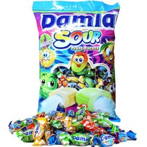 대용량 담라 사워 소프트 캔디1kg 쫀드기 하리보 해피무 마이쮸, 대용량 담라 사워 소프트 캔디1k