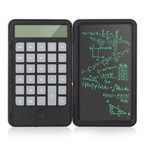 스크린톤 글라스펜 전자 스케치북 led 6인치 크리 에이 티브 LCD 태블릿 계산기 디지털 그리기 전자 필기, 01 Black