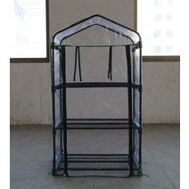 미니 비닐 하우스 만들기 가정용 베란다 온실 조립식 DIY, PVC 3층 69x49x125cm