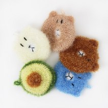 캐릭터 주방 아크릴 수세미 스펀지 세척솔 3type, 배추 수세미