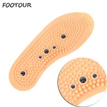 footour 자기 치료 자석 마사지 슬리밍 insoles for men women shoe Comfort insole pad foot care insert, 여성 깔창