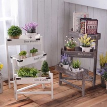꽃마차 꽃수레 화분대 인테리어 화분 스탠드 꽃집, H 그레이