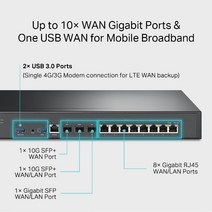 티피링크 ER8411 10G VPN 라우터 10G 포함 멀티 WAN
