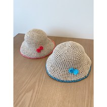 여름모자뜨기/ 아기모자뜨기/ 아기여름모자/ 여름모자/ 코바늘모자/ 모자뜨기, 레드