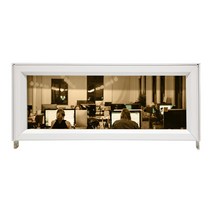 두께 45T 가림판 적층 사무용 칸막이 연장 패브릭 불투명 브론즈 유리 파티션 적층 가림막 H300, ST-BGL