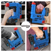 2.0 Ah 충전식 전기타카건 무선 휴대용 네일건 타정기 핸드타카, 배터리1