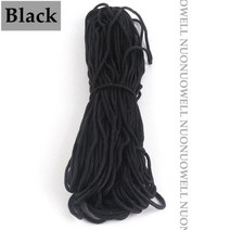 다채로운 나일론 브레이드 로프 4 ~ 9MM 안전망 파라코드 낙하산 코드 끈 캠핑 생존, Black Rope|4mm|50m
