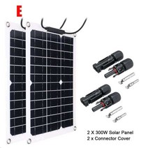 600w300w 태양 전지 패널 18v 태양 전지 4050a 컨트롤러 태양 전지 패널 자동차 요트 배터리 보트 충전기 야외 배터리 공급, 600W 태양 전지판