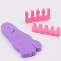 발가락스펀지 네일헬퍼 발가락분리대 발가락토우 페디큐어, 2p, 랜덤(일반)