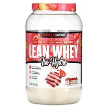 이지몰 MuscleSport Lean Whey Iso-Hydro Strawberry Ice Cream 2 lbs (908 g) No.44710, 기본