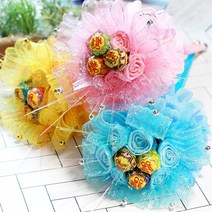 졸업식 꽃다발 미니 사탕부케 DD-11478, 옐로우