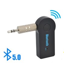 2인 1 USB 블루투스 5.0 어댑터 송신기 무선 오디오 수신기 미니 3.5mm AUX 스테레오
