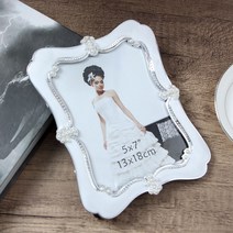 진주 엔틱 사진 액자 5x7 탁상용 포토액자