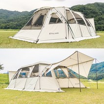 폴라리스 드라코 리빙쉘 텐트 대형 웜그레이 TPU 증정, 웜그레이 TPU 스티커