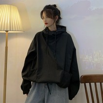 여성 아우터 루즈핏 빅사이즈 후드 점퍼 바람막이