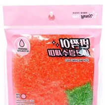 반짝이 아크릴 수세미 원형타입 1매입 설겆이 주방