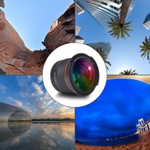 58MM 0.35x Fisheye 와이드 앵글 렌즈 (매크로 부분 포함) Canon EOS Rebel 70D 77D 80D 1100D 700D 650D 550D 300D T7 T7