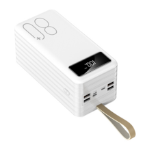 정품 80000mah 대용량 고속 충전 보조배터리, 화이트스탠다드버전+충전케이블