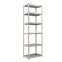 몬스터랙 600x400x2100 6단 선반 철제선반 조립식앵글 베란다선반 조립식선반 앵글선반 랙, 아이보리(FD)