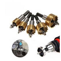 드림엑시트 티타늄 고속도강 철판 홀쏘 5종 세트 / 홀쏘 고속도강홀쏘 전동드릴 천공 타공 절삭 홀쏘, 1세트