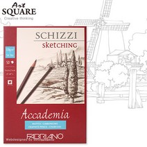 A4파브리아노 아카데미아스케치북AC02/120g/50매/210x297mm 스케칭제본형/A4스케치북/드로잉지/크로키북/도화지/수채화용스케치북/수채화용지