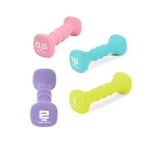 네오프렌 사각아령 낱개 1개 0.5kg부터 홈트 운동기구 근력운동, 1kg