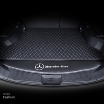 벤츠트렁크매트 가죽 카매트 트렁크정리 GLB GLC300 GLE350 GLA200L, 링게 모델 블랙과 블랙  메인 패드