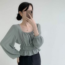 박남매 / 시모나 여리핏 허리밴딩 블라우스 P000BJQB