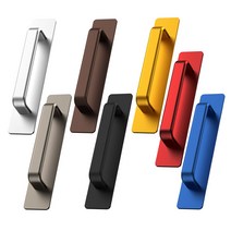 접착식 손잡이 무타공 강력 베란다 창문 유리문 샤시문 도어 핸들 판손잡이, 옐로우 골드, 1개