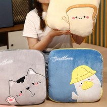 식빵 인형 아이방 토끼 쿠션 거실 인테리어 극세사, 그레이 고양이