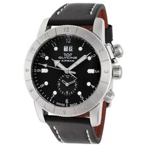 Glycine 글라이신 에어맨 GMT 남자 명품 패션 손목 시계 가죽 스트랩 시계줄 GL0150