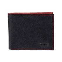 Guess 남성용 가죽지갑 블랙/레드162067