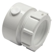 Canplas 192851A PVC DWV 암 트랩 어댑터 3.8cm1-1/2인치 화이트 129979