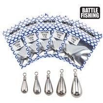 [국내당일발송] 배틀피싱 텅스텐 물방울싱커R -지퍼백, 1/2oz(BTTDSR-P-12)