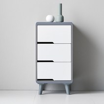 힐리 서랍장 3단 400, 상세설명 참조, 화이트그레이