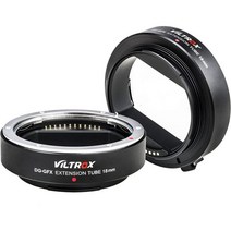 G-마운트 매크로 연장 튜브 18mm VILTROX 금속 자동 초점 G 마운트 어댑터 링 Fuji GFX 50S 50R 중형 포맷 카메라와 호환 렌즈, 18mm G-Mount Macro Extension T