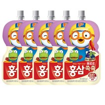 해호 뽀로로 홍삼쏙쏙 100ml 포도블루베리 5개, 단품, 단품