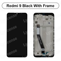 액정lcd 디스플레이 스크린 터치 디지타이저 교체용 부품 레드미 9A LCD M2006C3LG M2006C3MG 9C 9 M2004J19G M2004J19C, [01] 9 With Frame, 9 With Frame