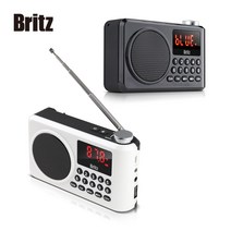 브리츠 BZ-LV990 휴대용 낚시터 MP3 블루투스 소형 라디오 손전등 후레쉬 선물용, 블랙
