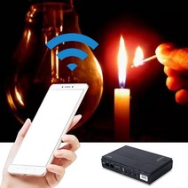 무정전 전원 공급 장치 DC 5V 9V 12V 미니 소형 UPS 배터리 백업 10400mAh 용량 하우스 라우터 모니터 비상, 한개옵션0