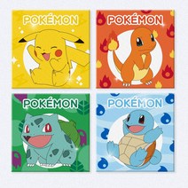 포켓몬스터 보석십자수 세트 미니이젤 DIY큐빅페인팅 20x20, 피카츄