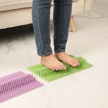베러메디 국산 발 지압판 지압매트 pvc, 올리브