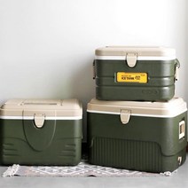 튼튼한 캠핑 낚시 대형 아이스 박스 상자 40L 50L 55L 나들이, 그린 40L