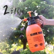 압축 소독 농약 살포 분무기 물뿌리개 HOLD버튼 회전식 노즐 분사량 조절 2L