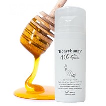 프로폴.리스앰플 비타민앰플 피부장벽앰플 꿀광앰플 100ml 꿀화장품 레츠큐어 허니버니 40 벌꿀앰플 에센스 세럼 앰플, EF 1