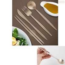 방짜 유기 놋 숟가락 스푼 포크 나이프 커트러리 식기 세트 수저 셋트, 젓가락 대